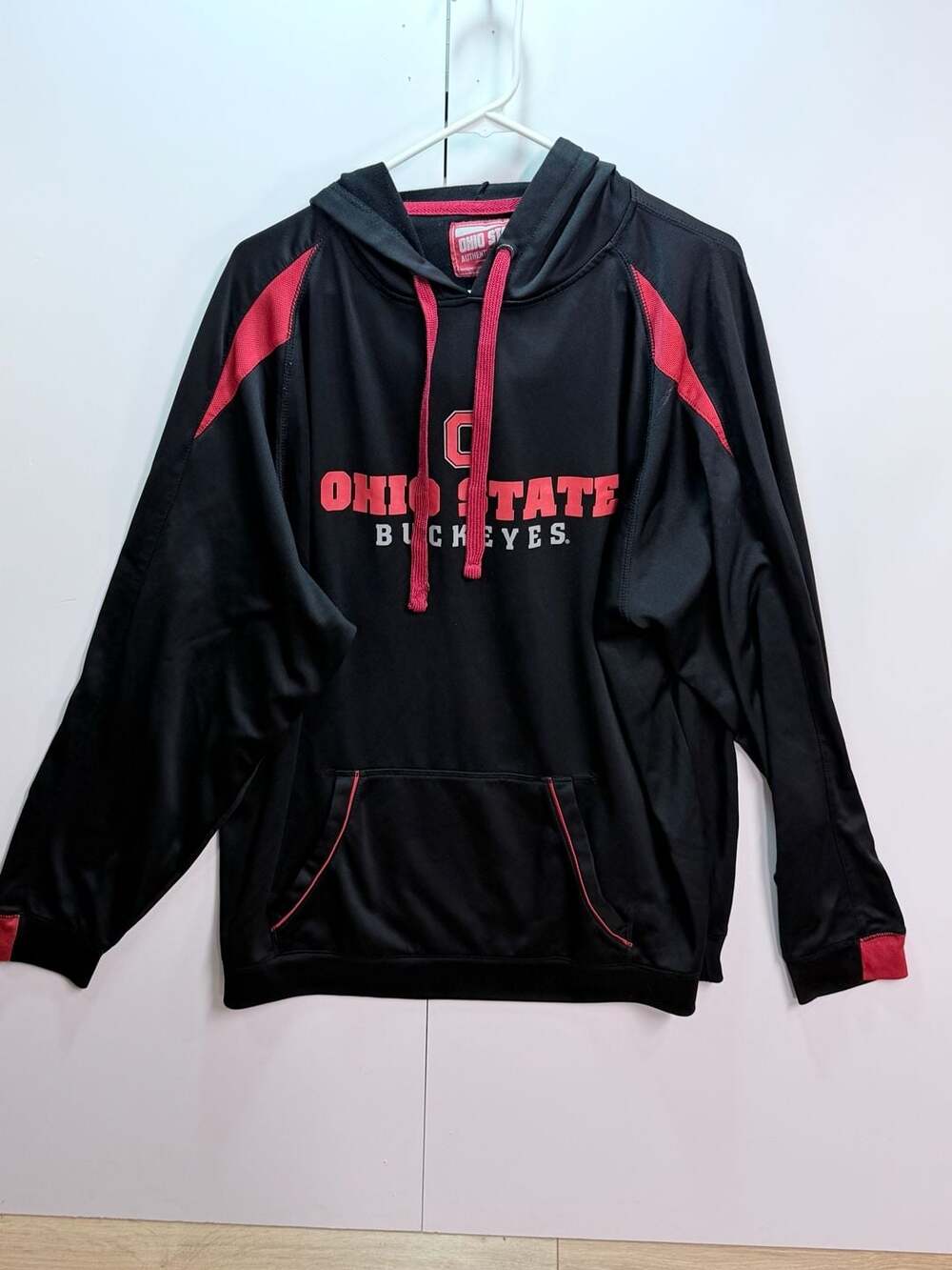 XXL Ohio State Buckeyes Authentic Apparel Black Graphic Pullover Hoodie